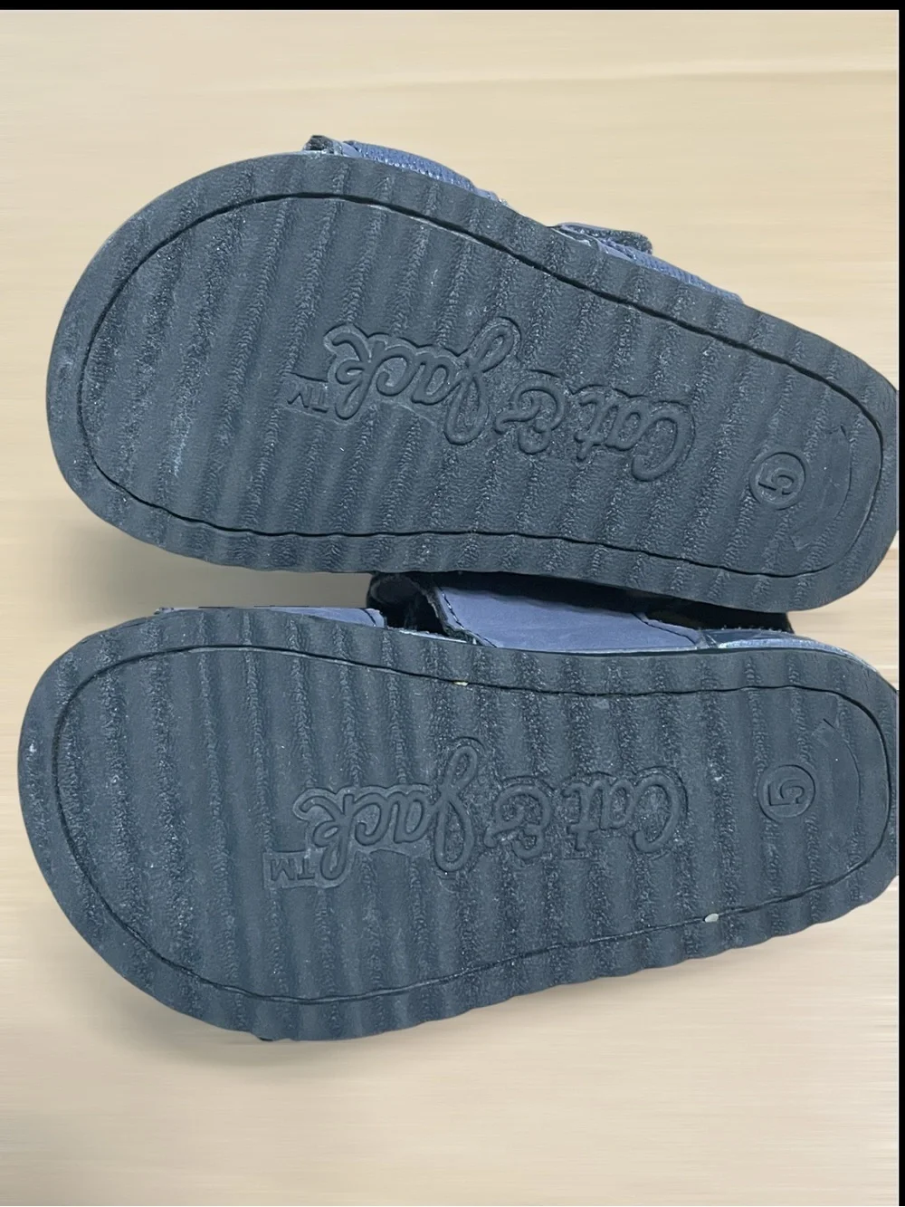 Cat & Jack Navy Blue Hook-and-Loop Boy Sandals